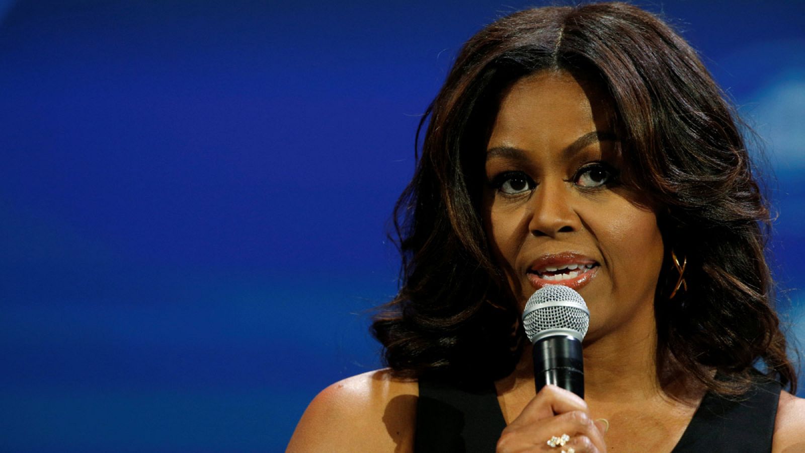 Michelle Obama, la mujer del presidente de EE.UU., en un programa de televisión