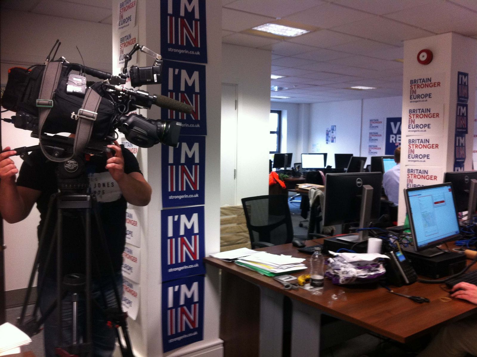 Voluntarios de la Campaña contra El Brexit