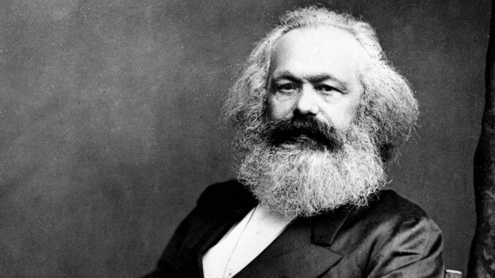 Retrato del filósofo, economista e historiador británico de origen alemán Karl Heinrich Marx (1880)