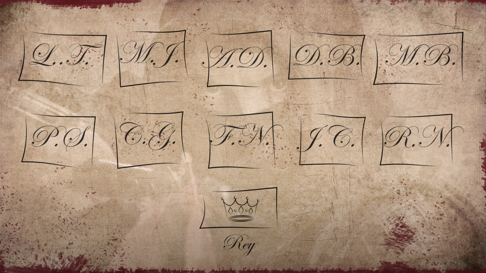 Diez pares de siglas y el rey: la lista de la venganza de Águila Roja