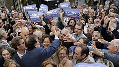 Rajoy reta a PSOE, Unidos Podemos y Ciudadanos: "A ver si son capaces de hacer una coalición"