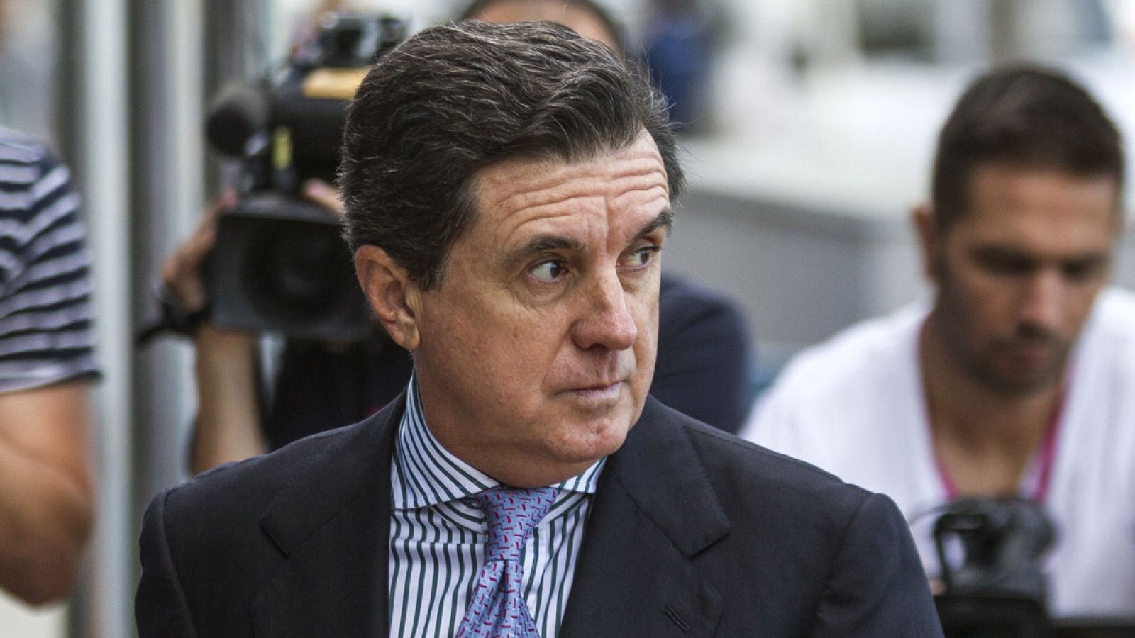 El expresidente balear Jaume Matas sale de la Escuela Balear de la Administración Pública de Palma