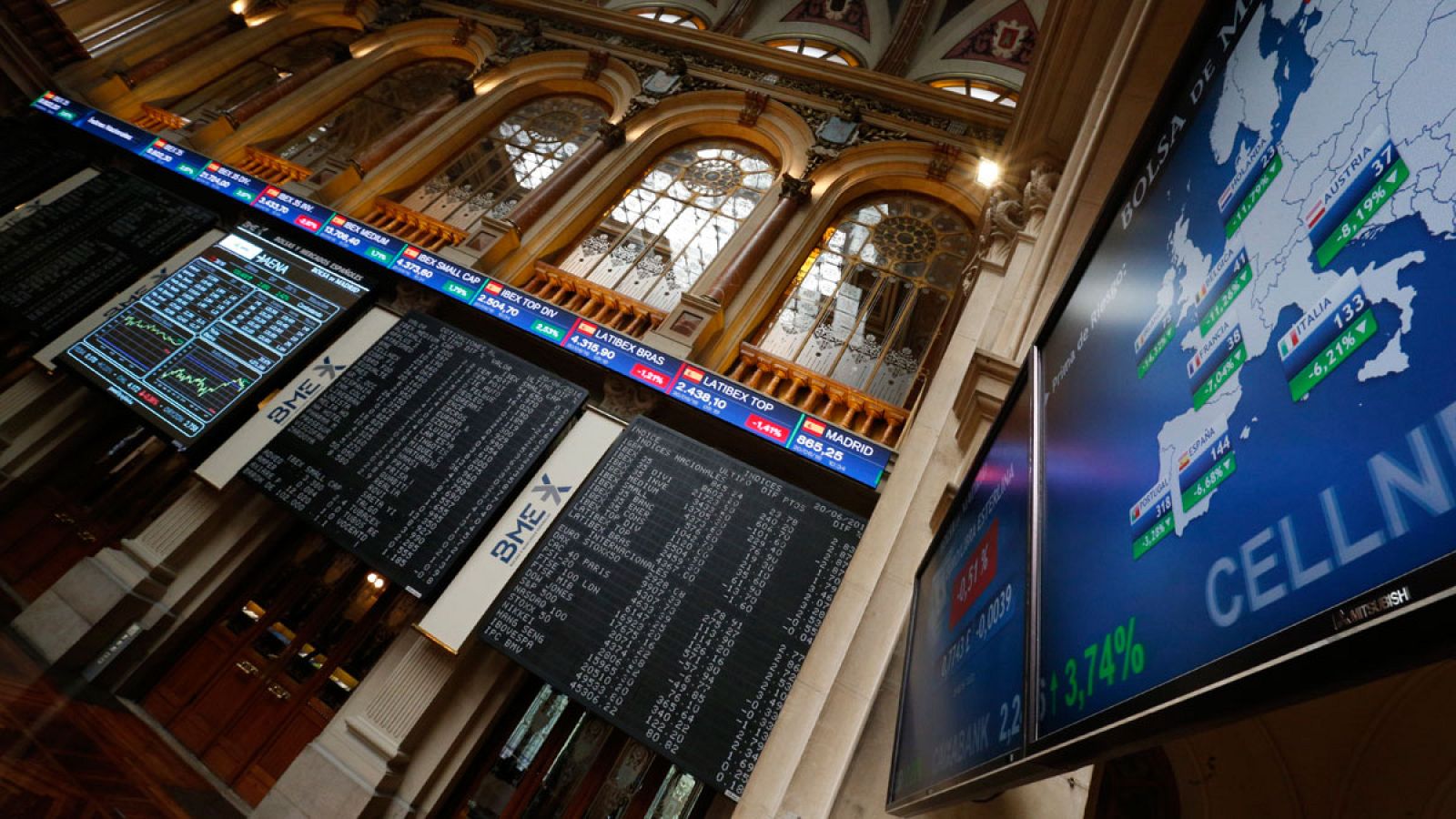 Vista de la Bolsa de Madrid