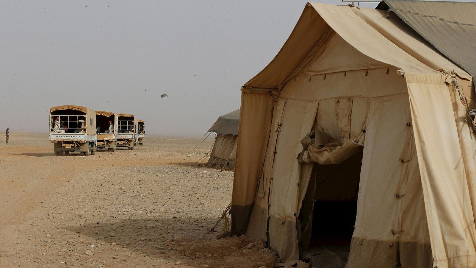 Refugiados sirios en el campo de refugiados de Rakban, en el noreste de Jordania, en una imagen de archivo del 10 de septiembre de 2015