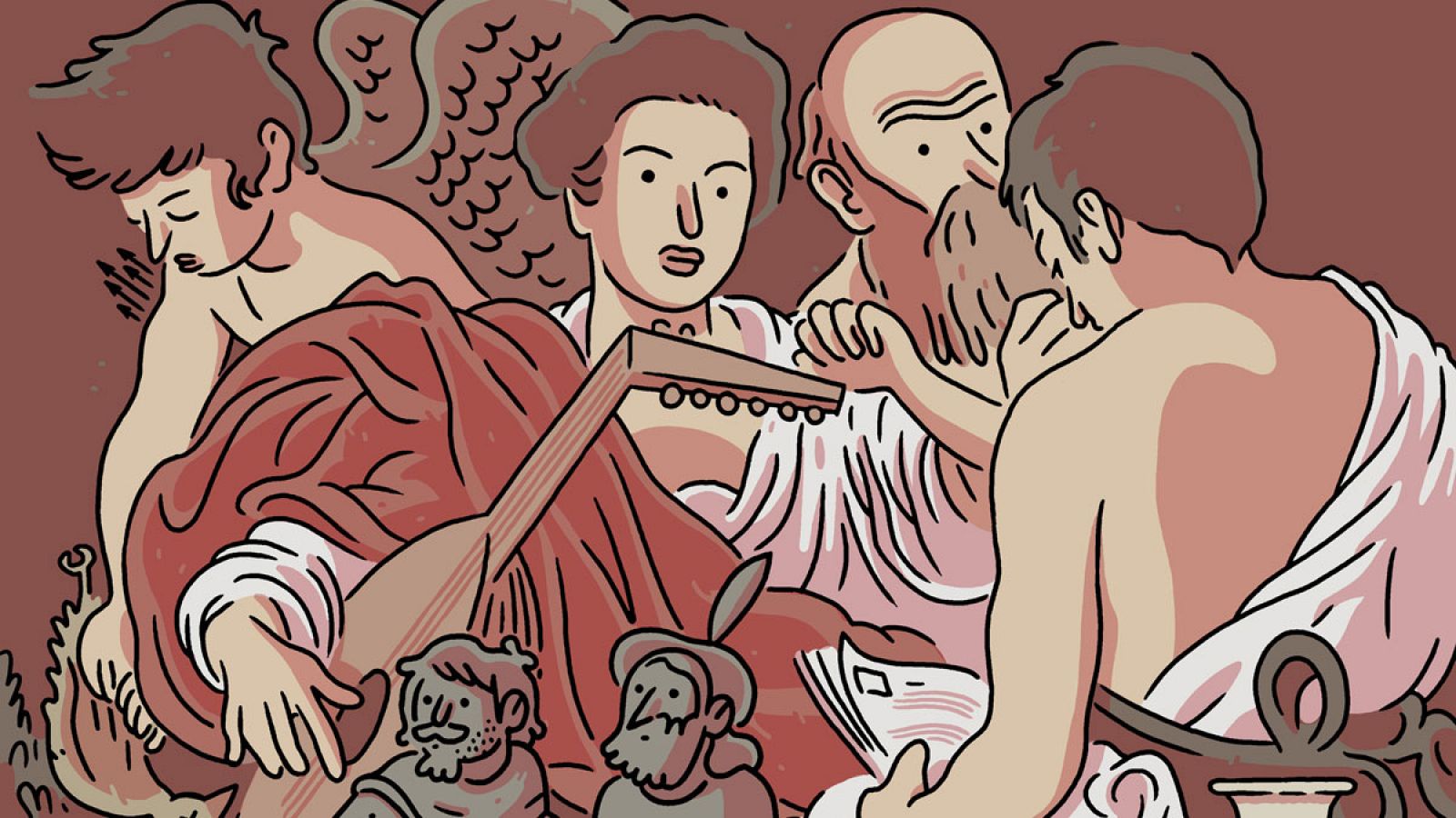 Fragmento de la portada de 'Dos holandeses en Nápoles'