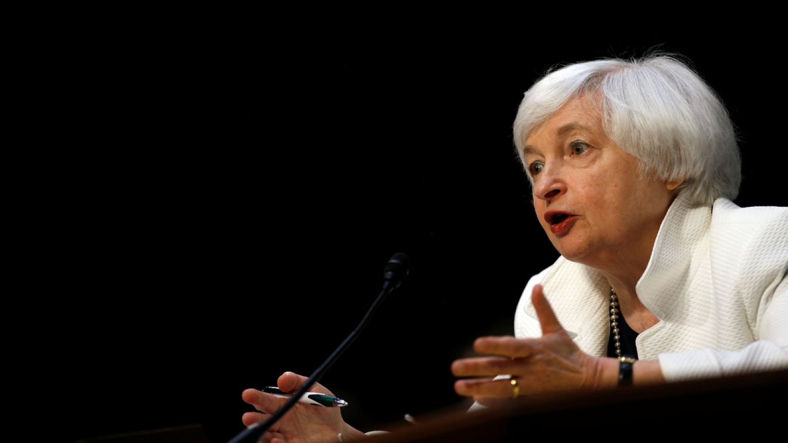La presidenta de la Fed, Janet Yellen