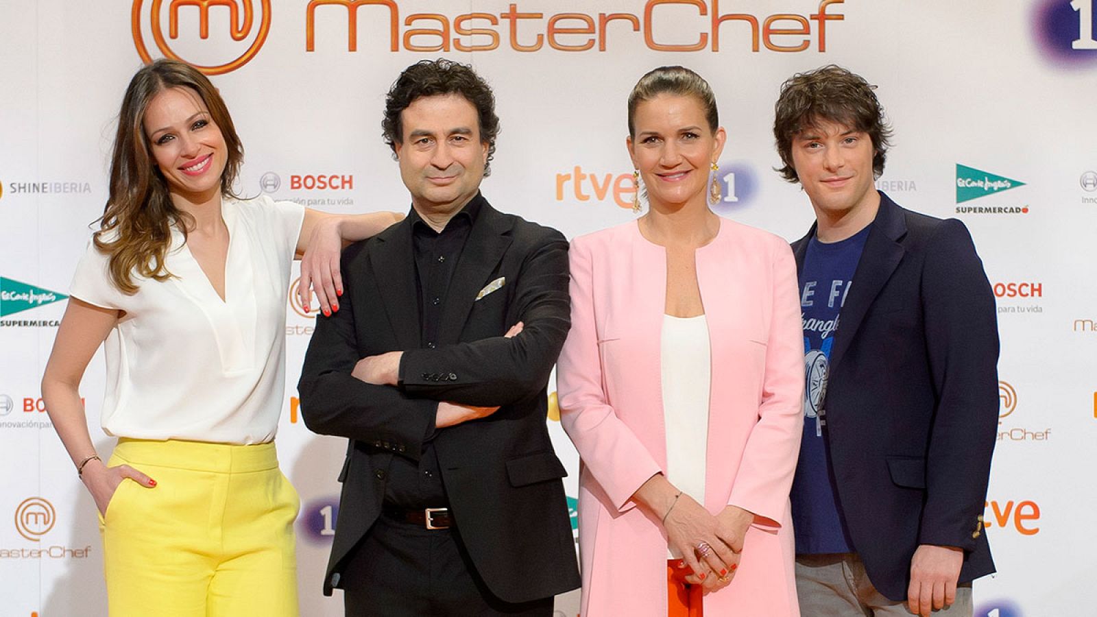 Eva González y el jurado de MasterChef