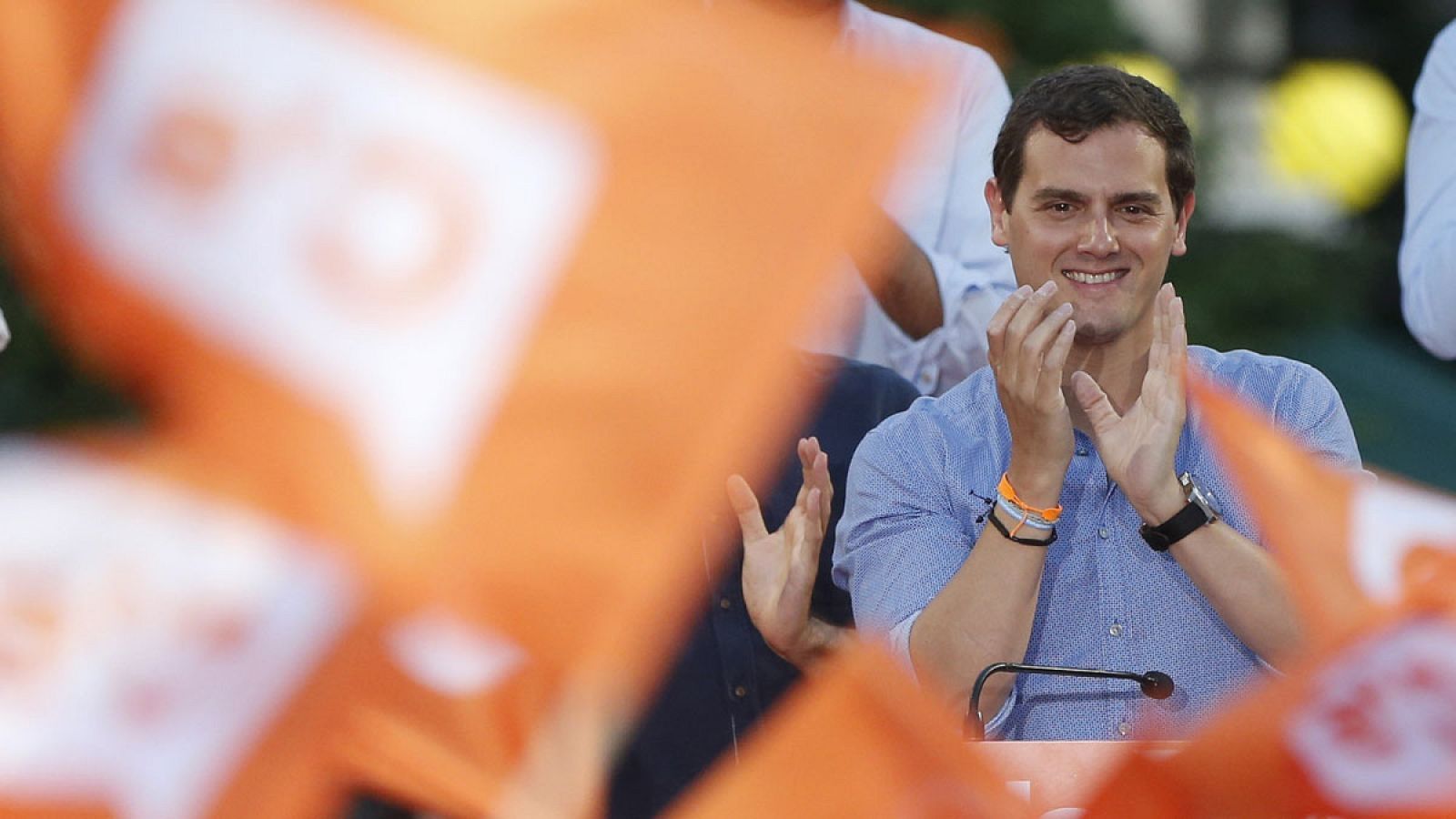 El presidente de Ciudadanos, Albert Rivera, cierra campaña en Madrid
