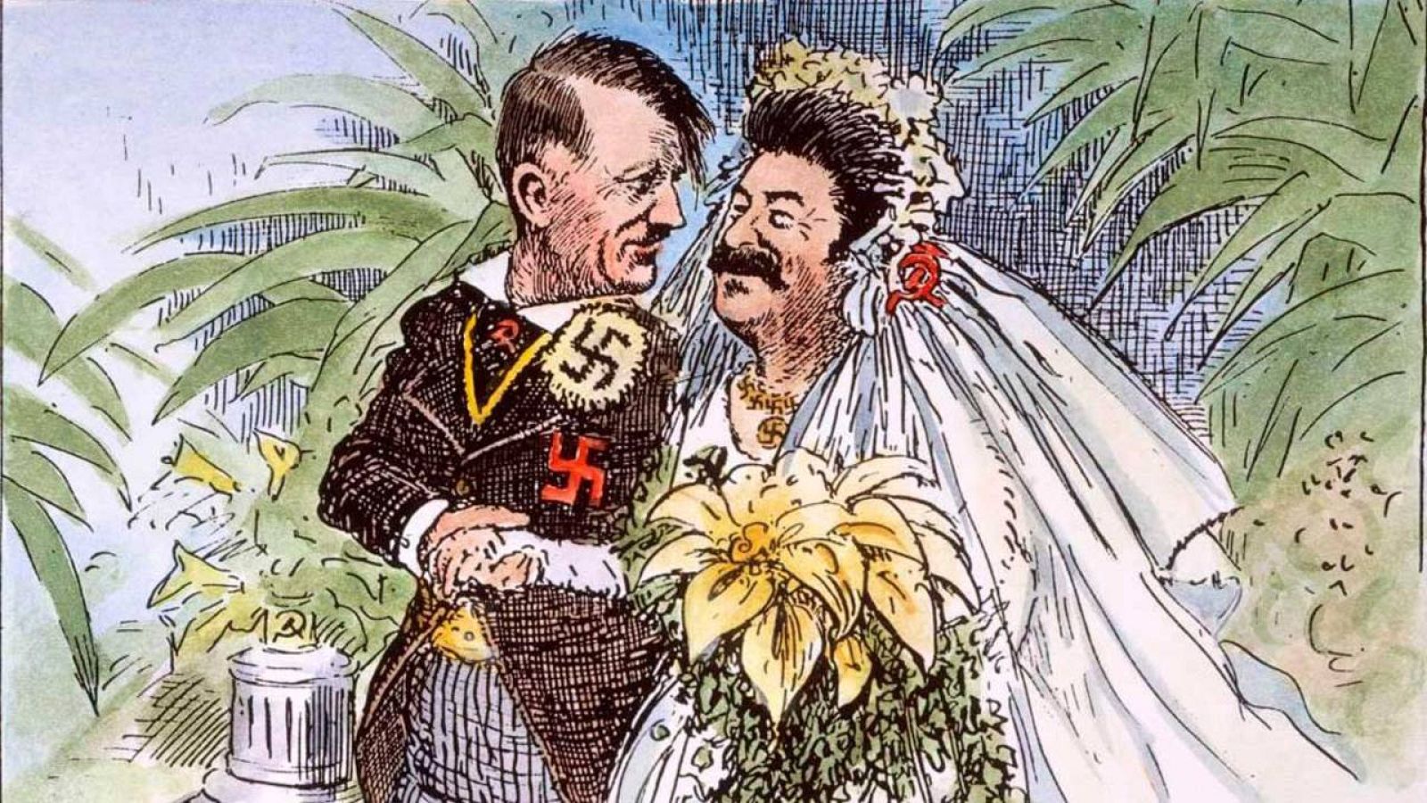 "Me pregunto cuanto durará la luna de miel" (Clyford Berryman, 1939)