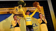 Sagan impone su potencia en Cherbourg y Contador llega cortado