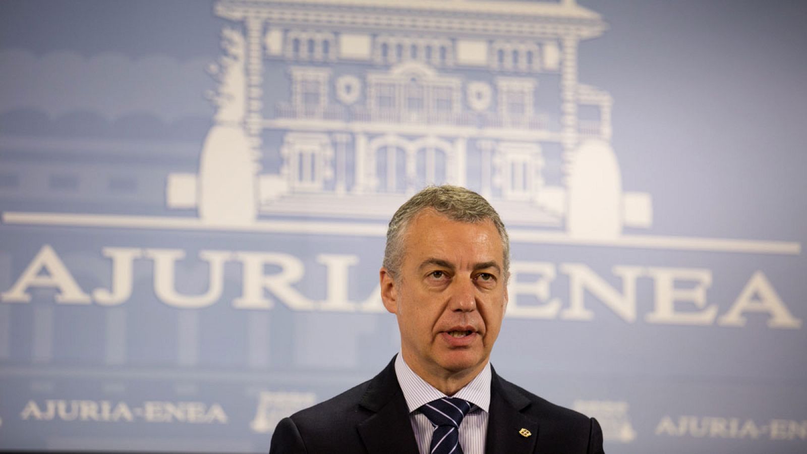 El lehendakari, Íñigo Urkullu, en una intervención ante los medios