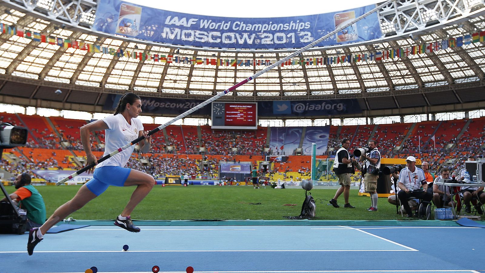 La atelta rusa Isinbayeva
