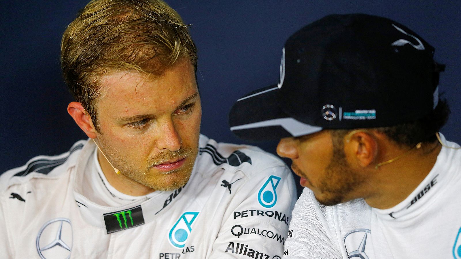 Rosberg y Hamilton