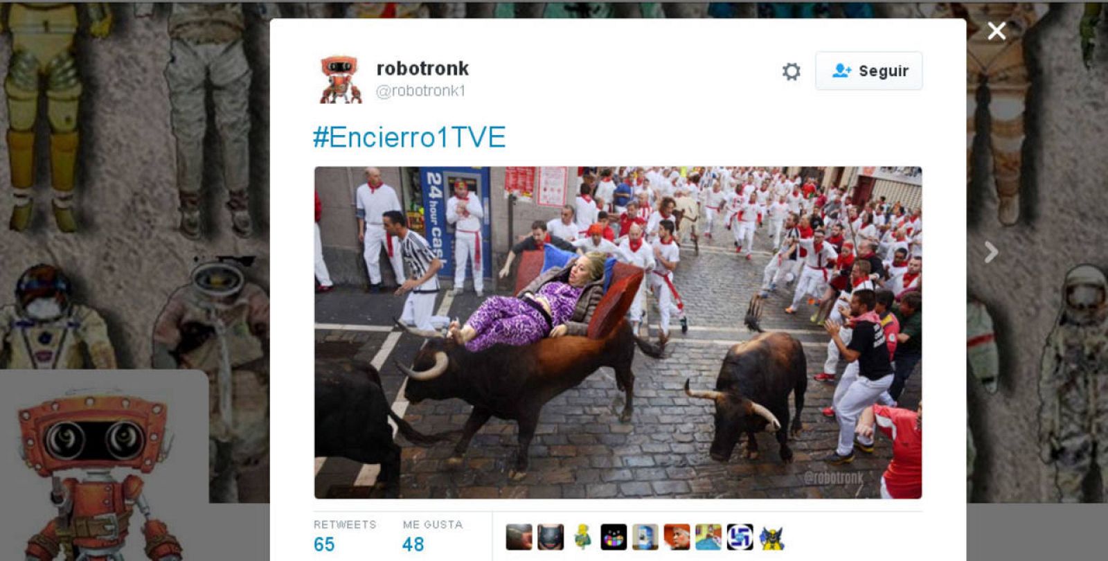El primer encierro de Sanfermines 2016, en las redes