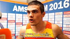 Bruno Hortelano se entera de que es oro europeo en una entrevista