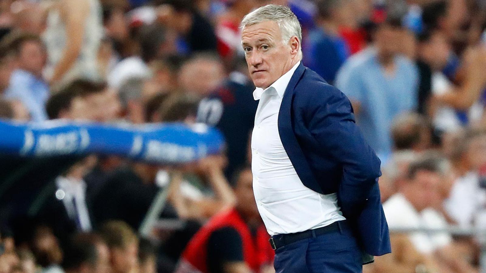 Deschamps, durante la semifinal contra Alemania