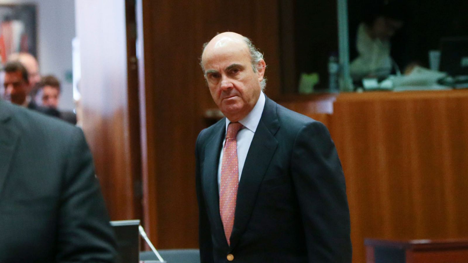 El ministro de Economía, Luis de Guindos, en el Ecofin