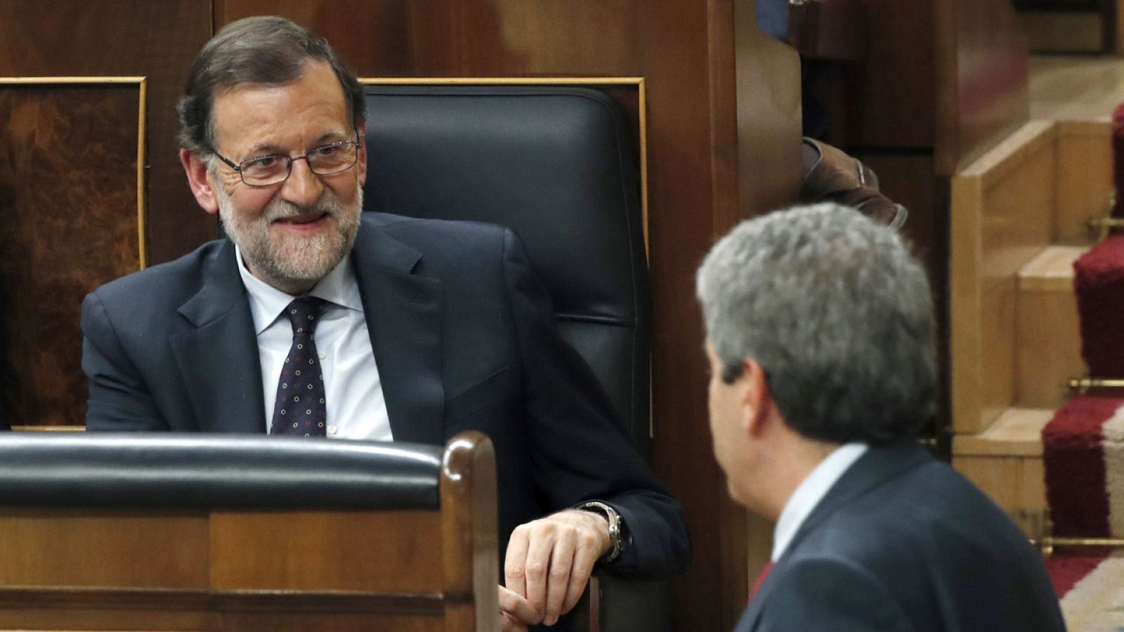 Mariano Rajoy (i) y Francesc Homs (d) en una foto de archivo en el Congreso en la anterior legislatura
