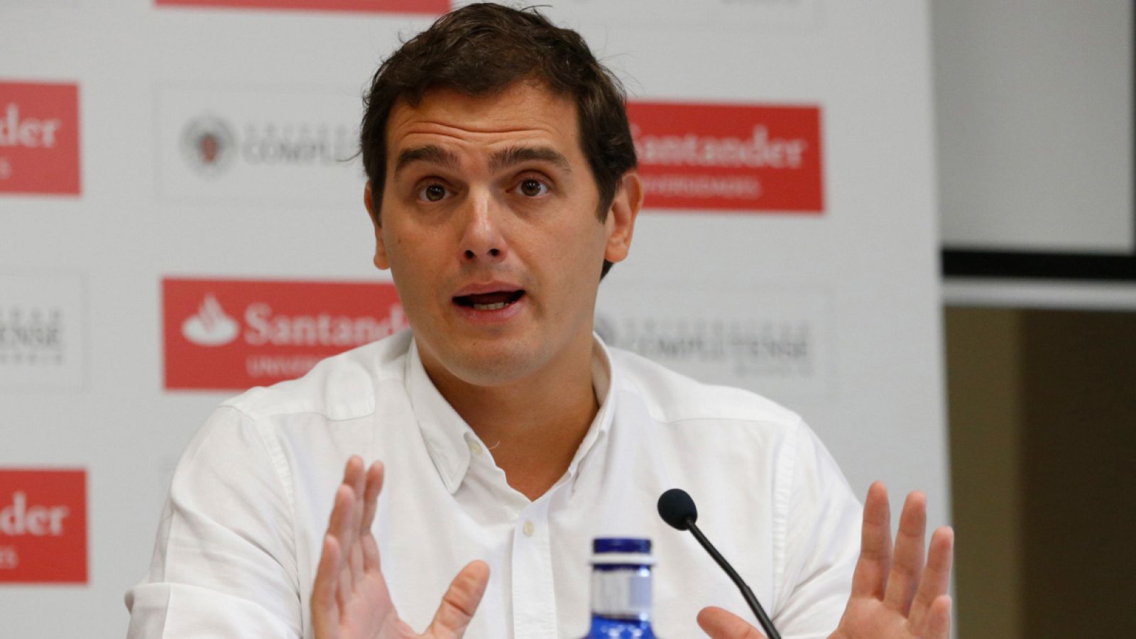 Albert Rivera, durante su participación en los cursos de verano de la Universidad Complutense de Madrid