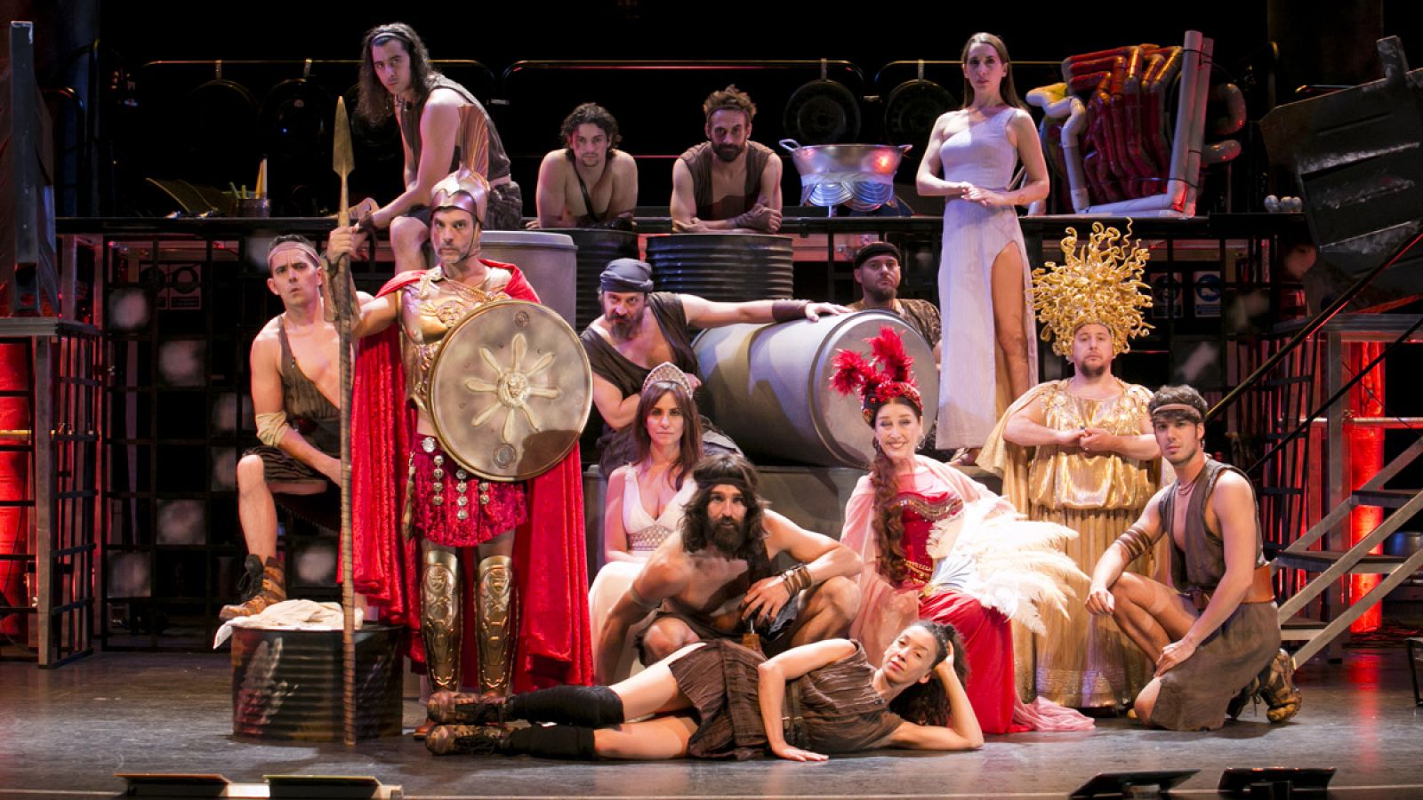 El elenco de 'Los hilos de Vulcano'.