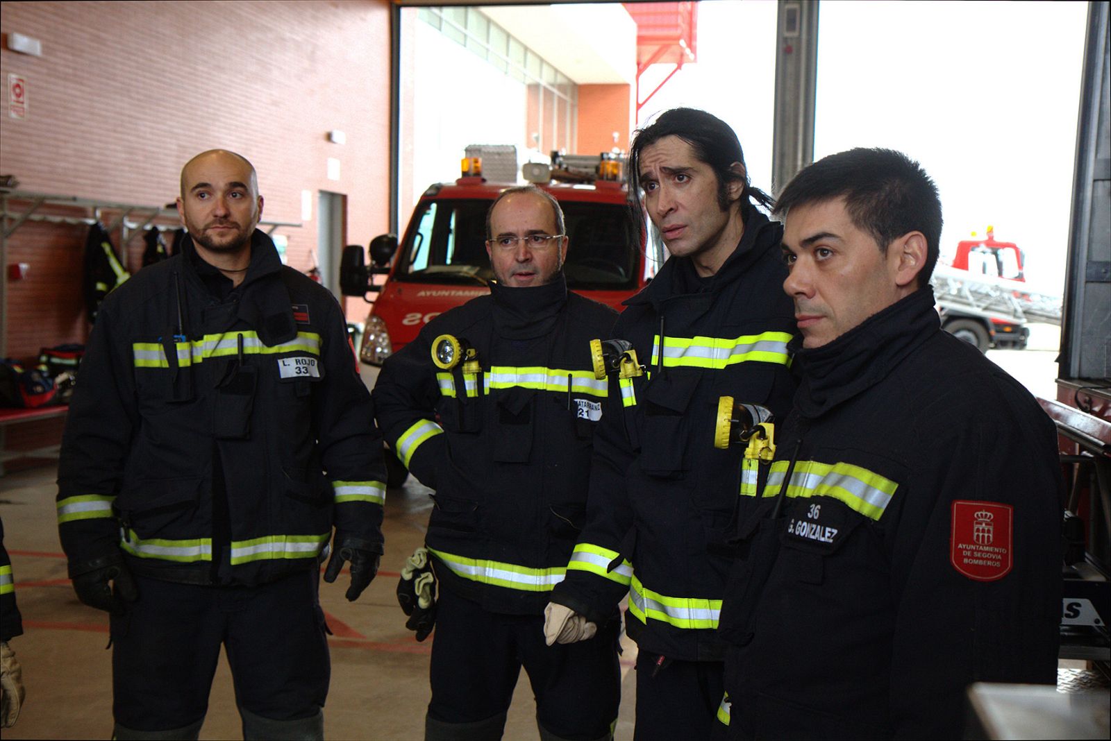 Mario Vaquerizo, de bombero por un día