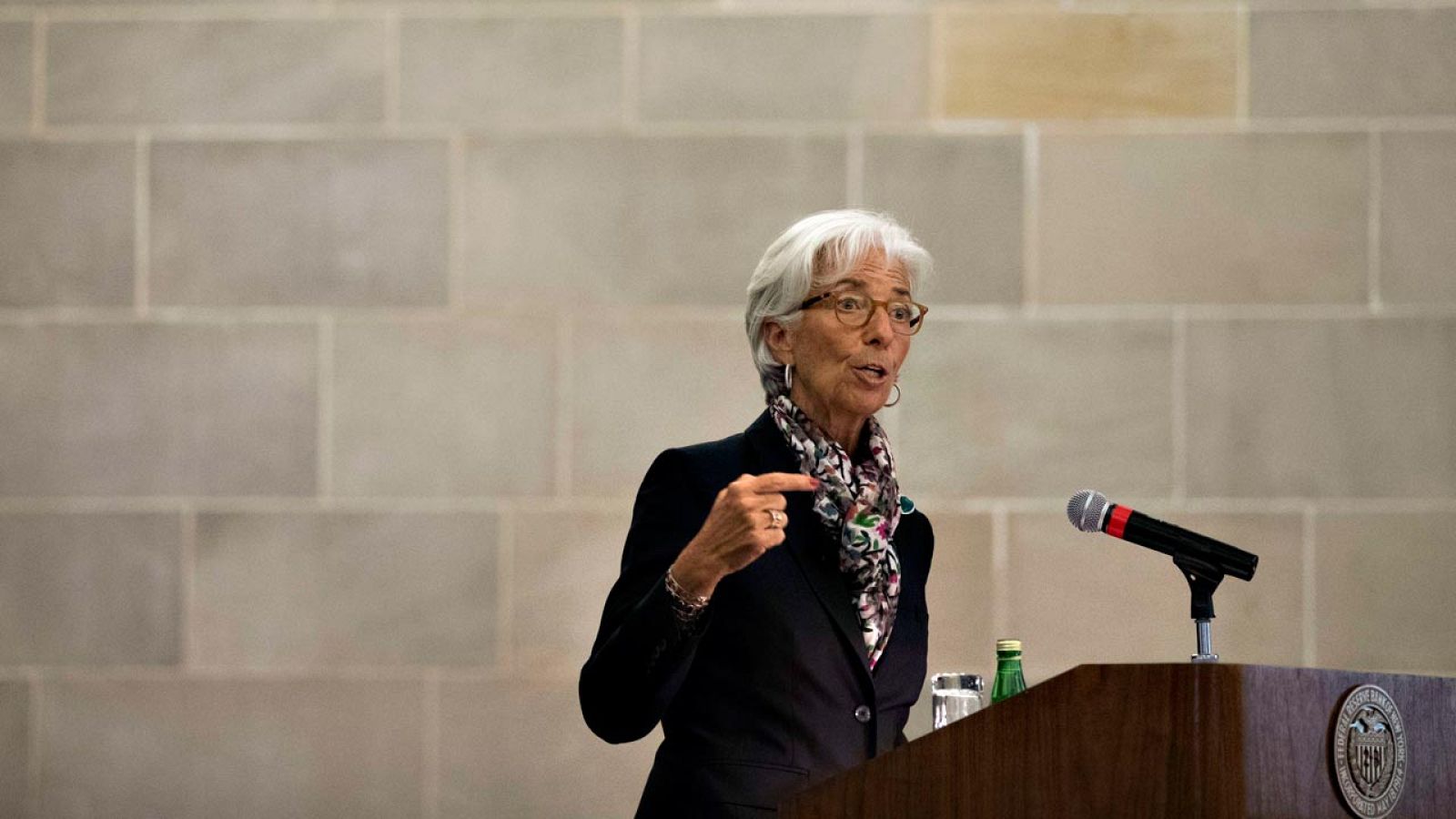 La directora gerente del FMI, Christine Lagarde