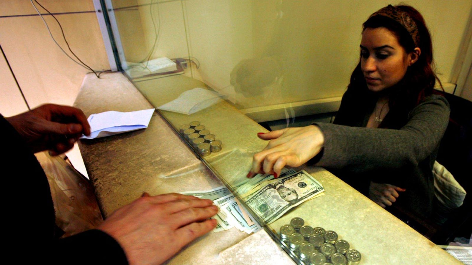 Un oficina de cambio de moneda en Estambul