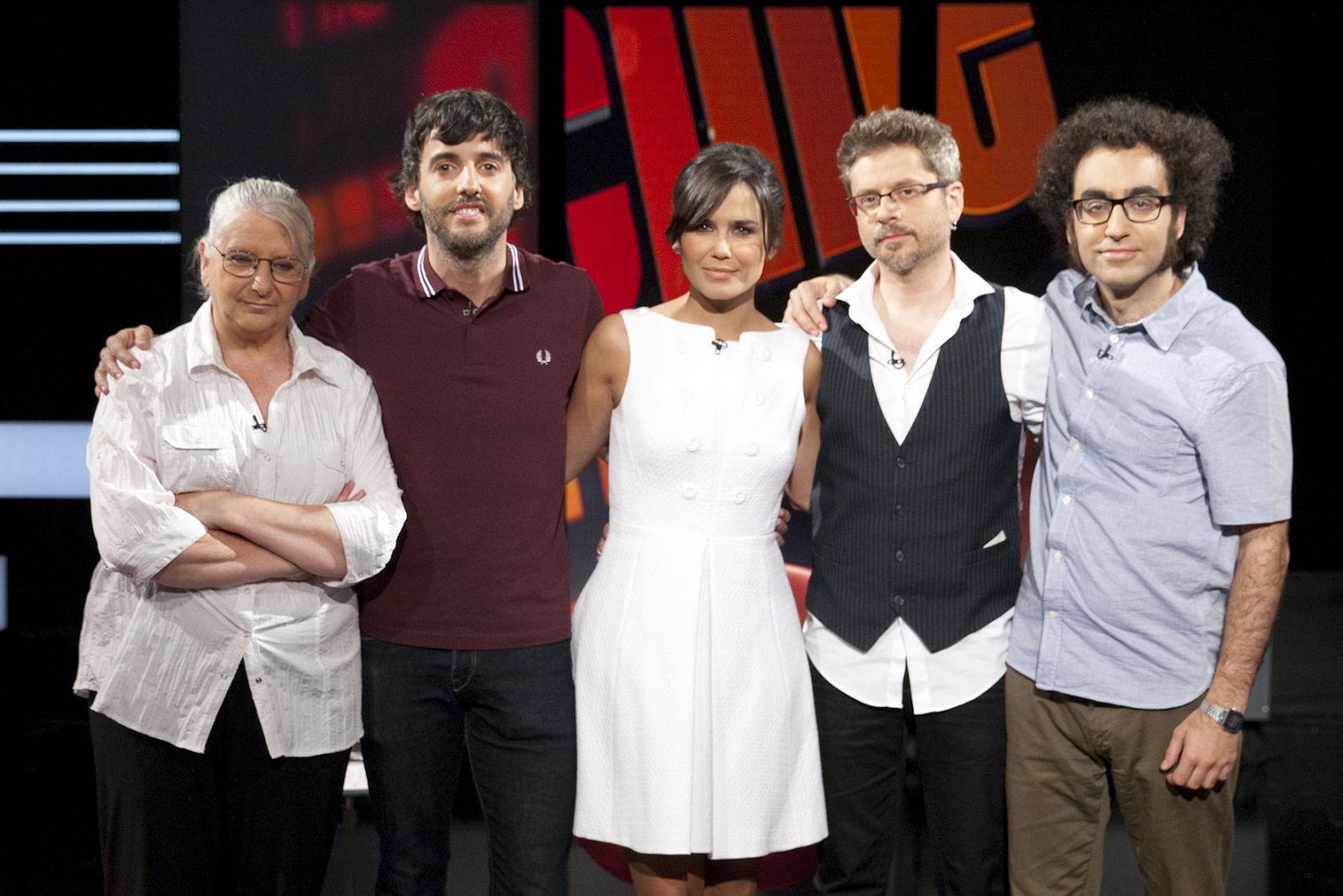 Participantes en el coloquio sobre éxitos populares en Historia de nuestro cine