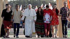 El papa clama contra la indiferencia ante las guerras y el sufrimiento que solo se observa en "pantallas"
