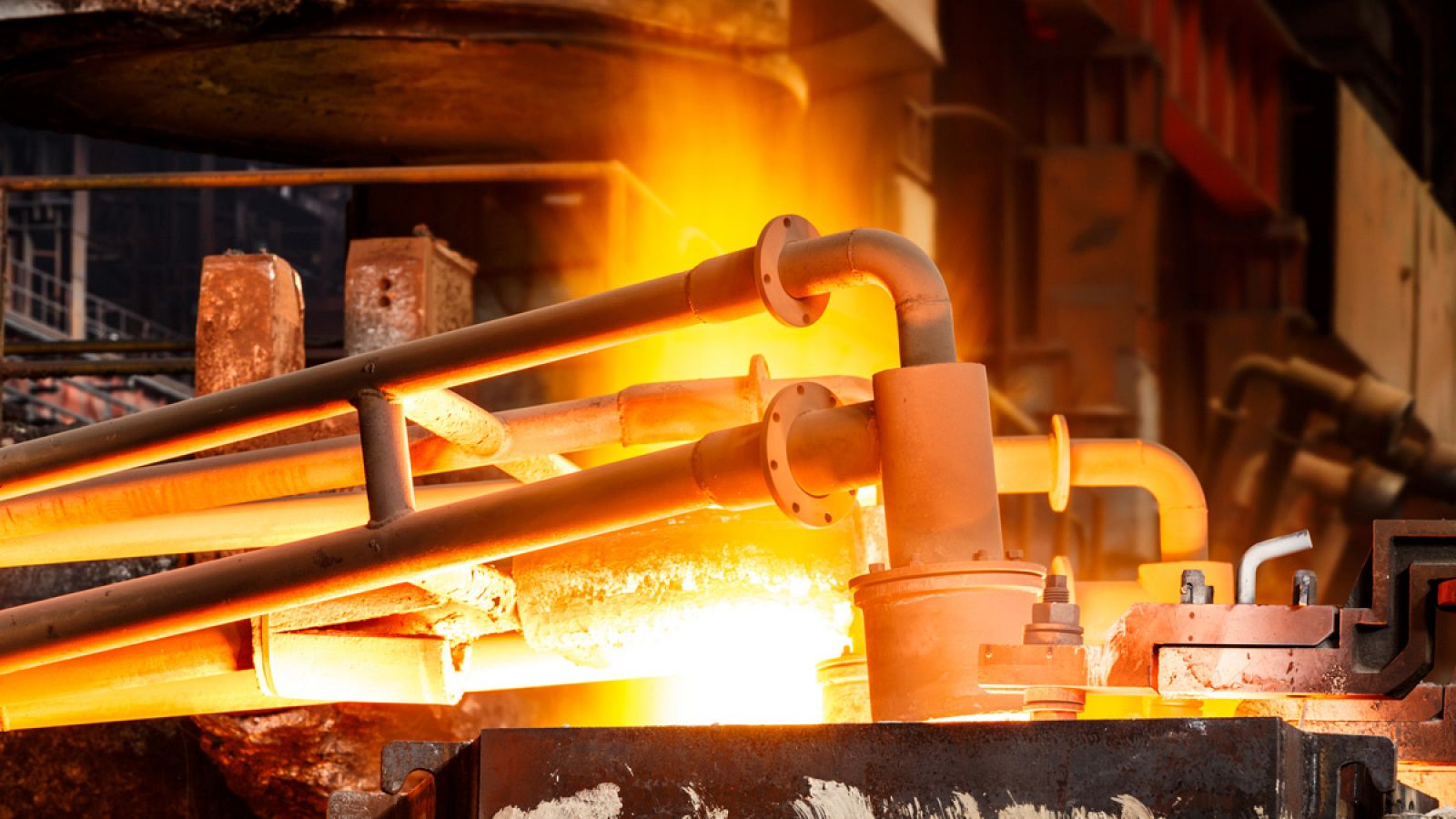 Una fábrica siderúrgica