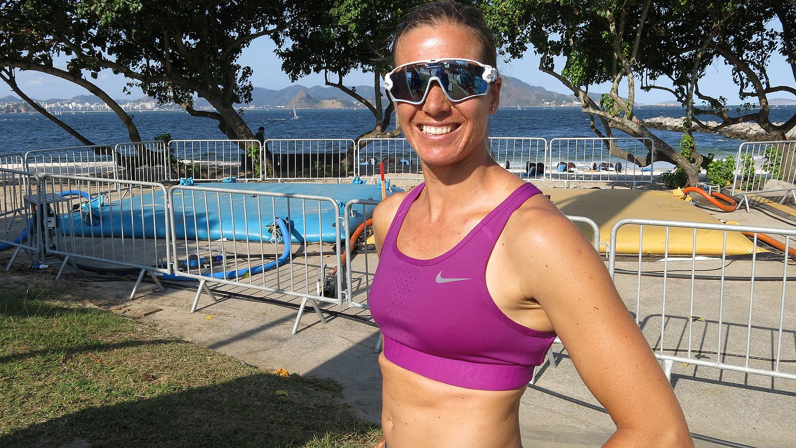 Marina Alabau, en la bahía de Guanabara