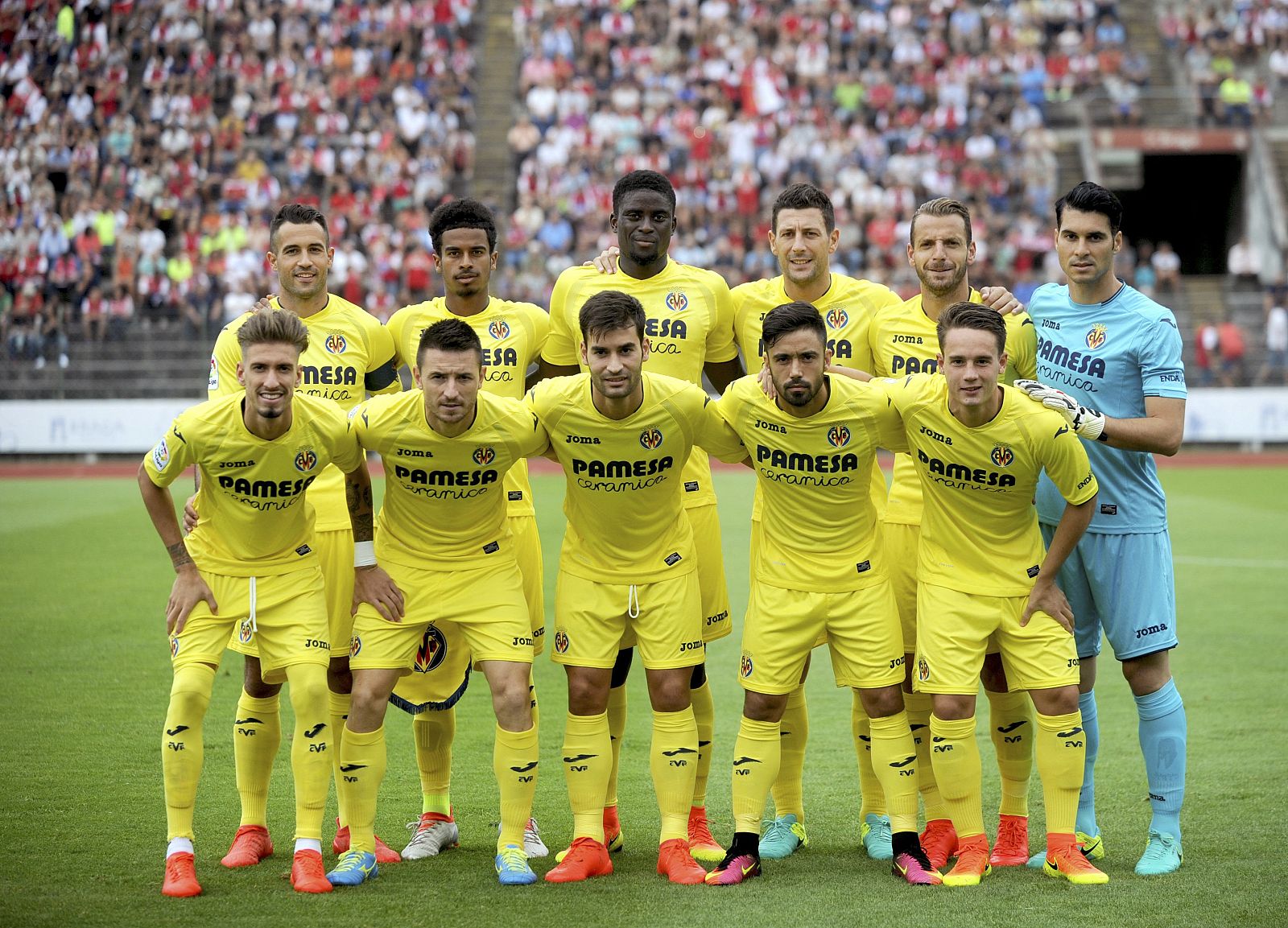 Alineación del Vilarreal en un amistoso de esta pretemporada