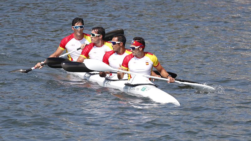 Alemania gana el oro en K4 1.000 metros; Espa�a, quinta