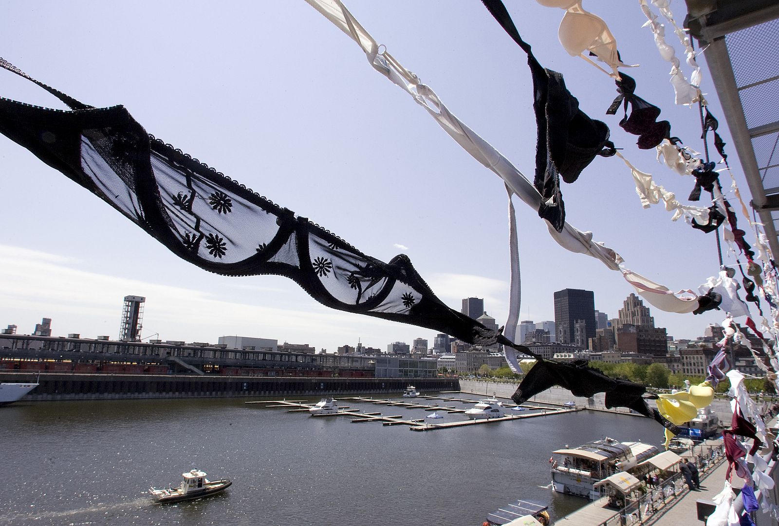 Un ladrón huye en calzoncillos