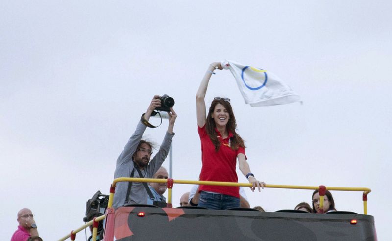 Los ol�mpicos espa�oles, agasajados en su vuelta a casa