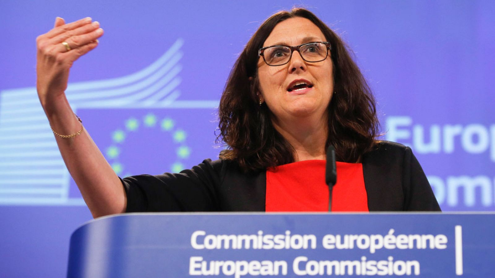 La comisaria europea de Comercio, Cecilia Malmström, en una imagen de archivo.