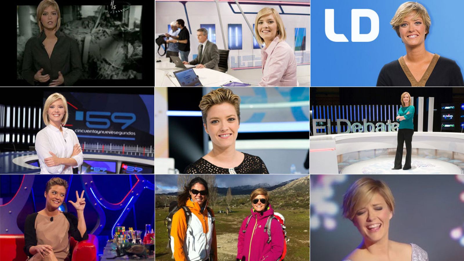 María Casado, en algunos de los programas de TVE