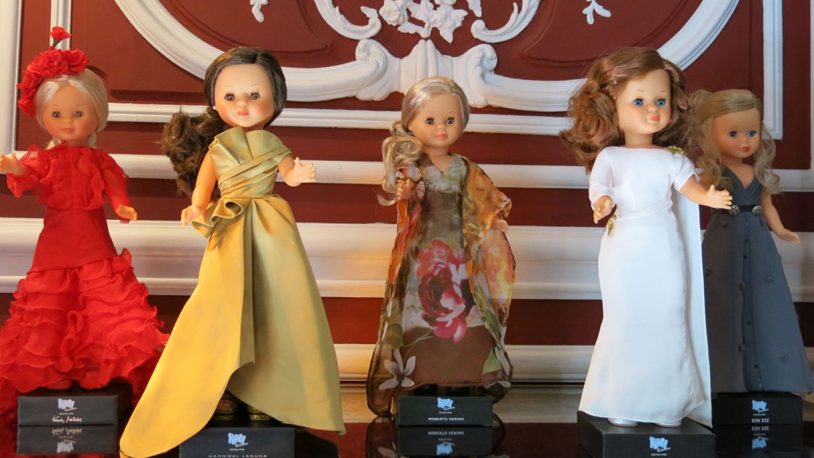 Diseños de Montesinos, Laguna, Verino, Oliva y Fiz para Nancy.