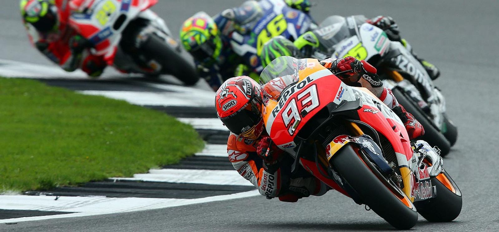 Marc Márquez, durante el último gran premio en Silverstone