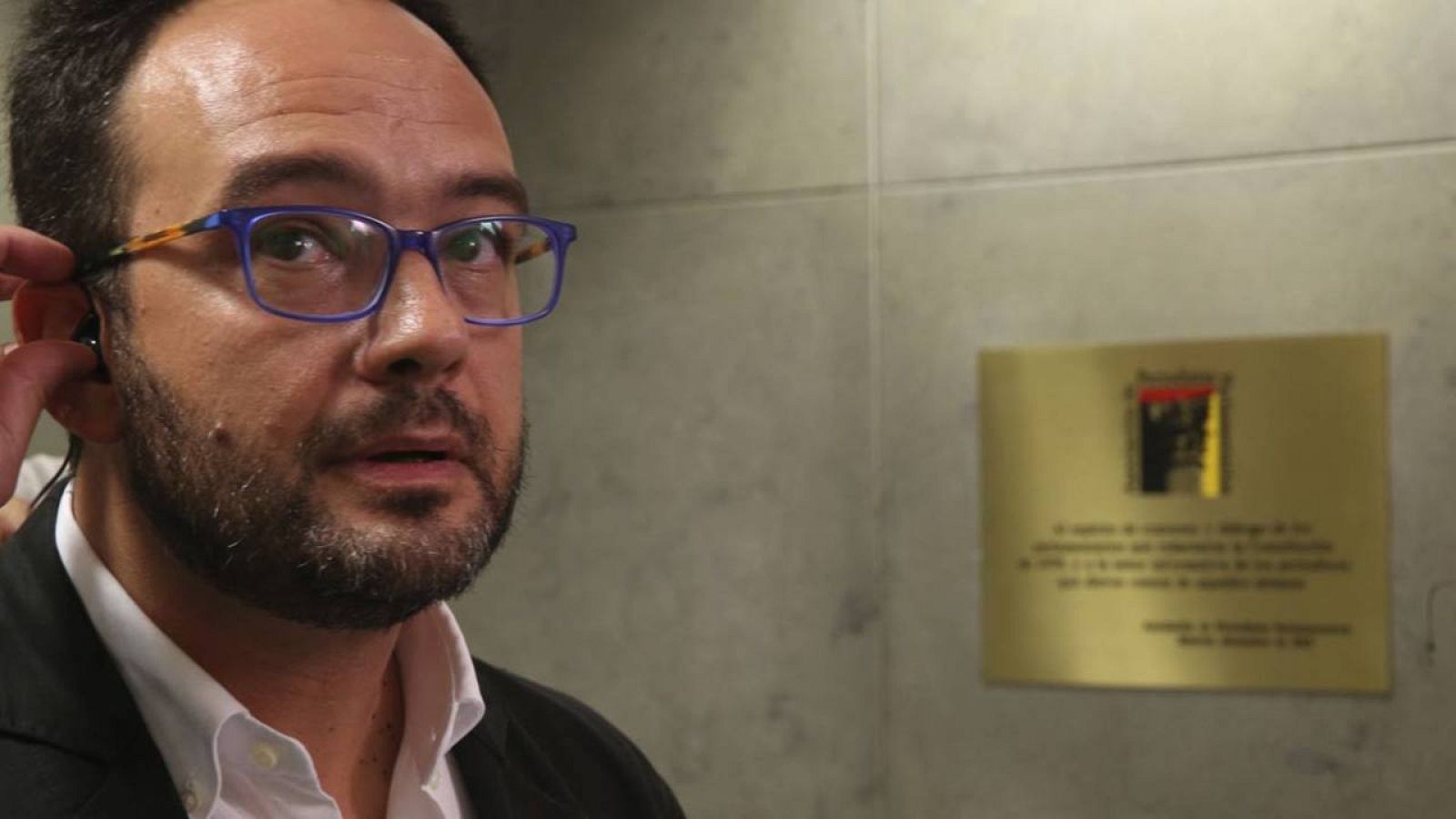 El portavoz parlamentario del PSOE, Antonio Hernando