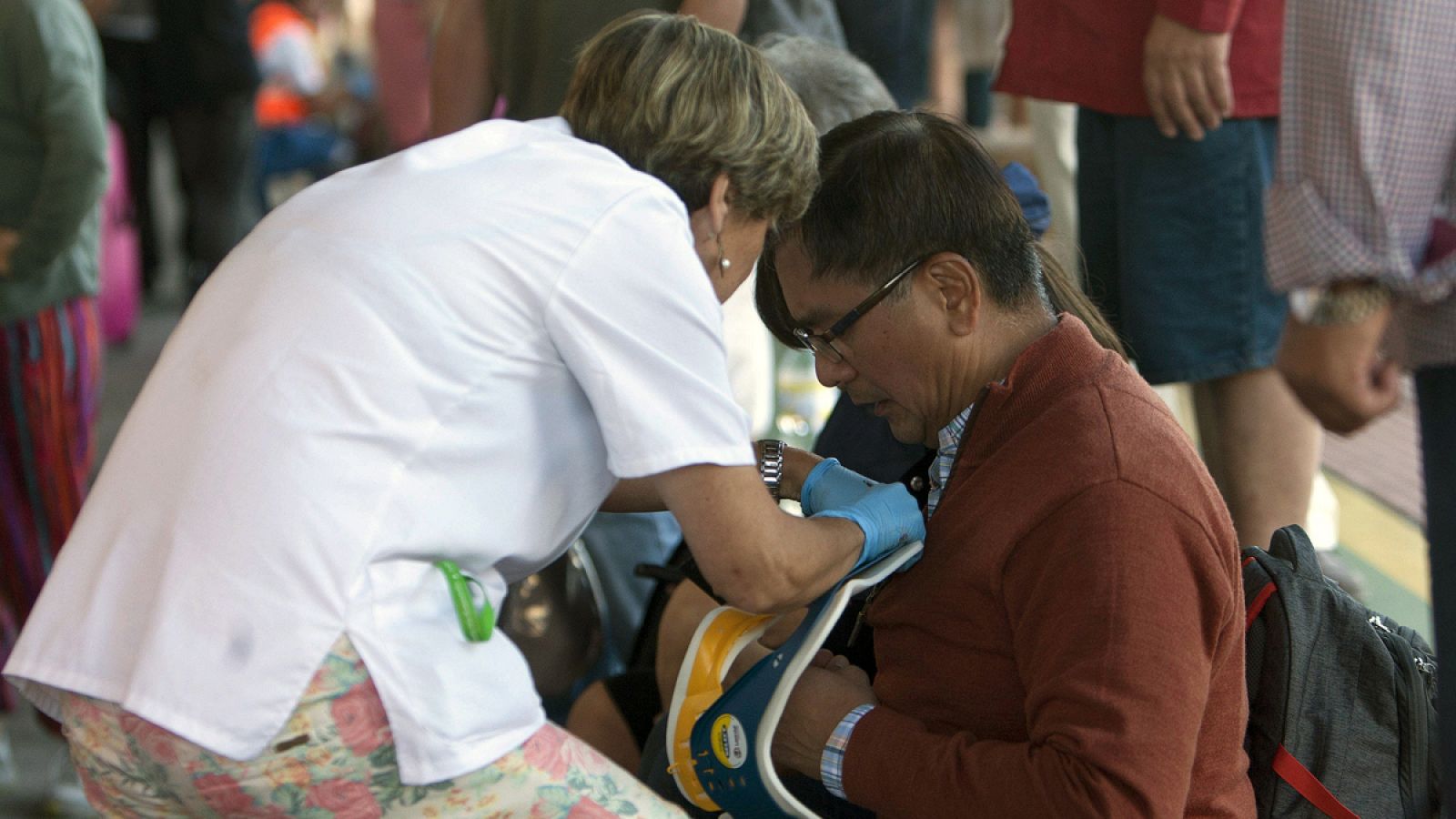 Heridos del accidente de tren