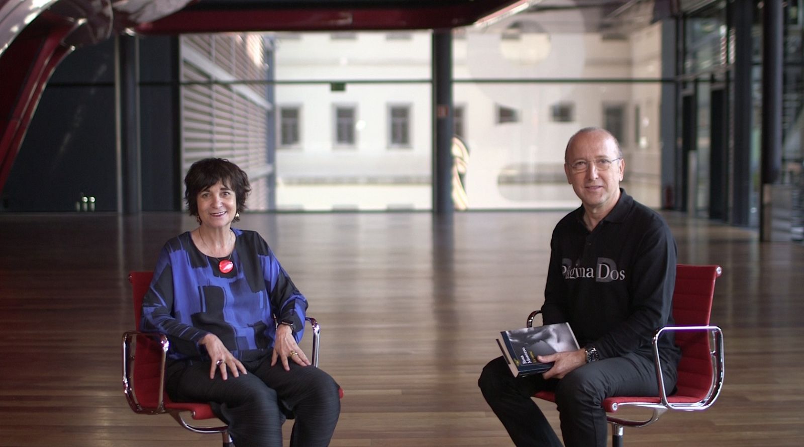 Rosa Montero con Oscar López en 'Página Dos'