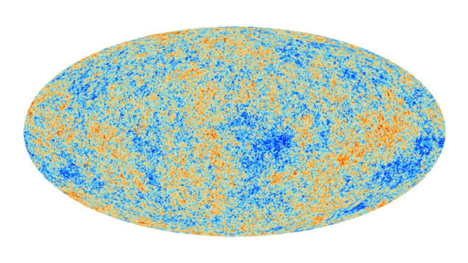 Imagen del fondo de microondas tomada por el satélite Planck.