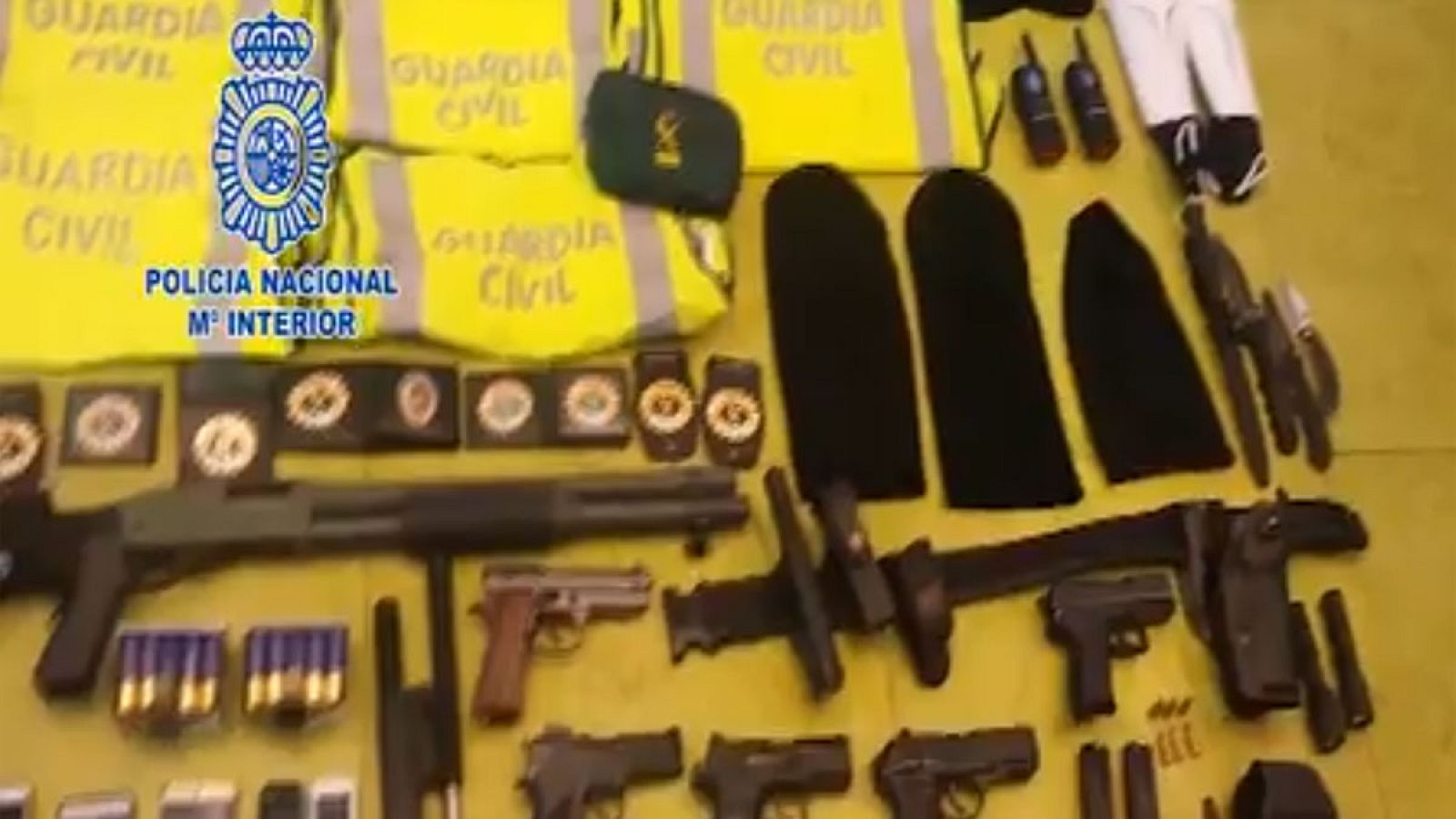 Imagen de la Policía Nacional de lo que se ha incautado durante la operación.