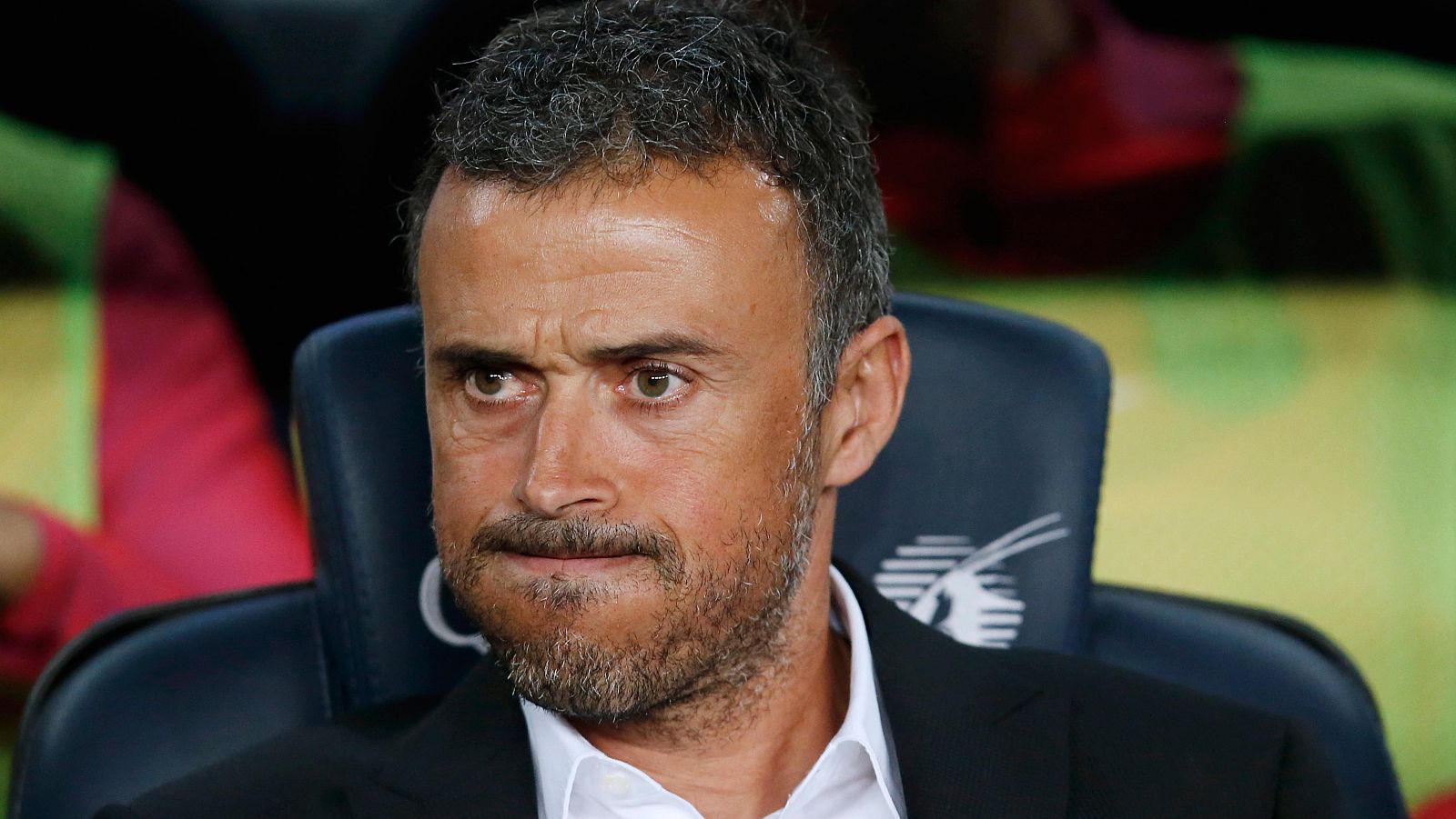 Luis Enrique, durante el partido contra el Atlético de Madrid