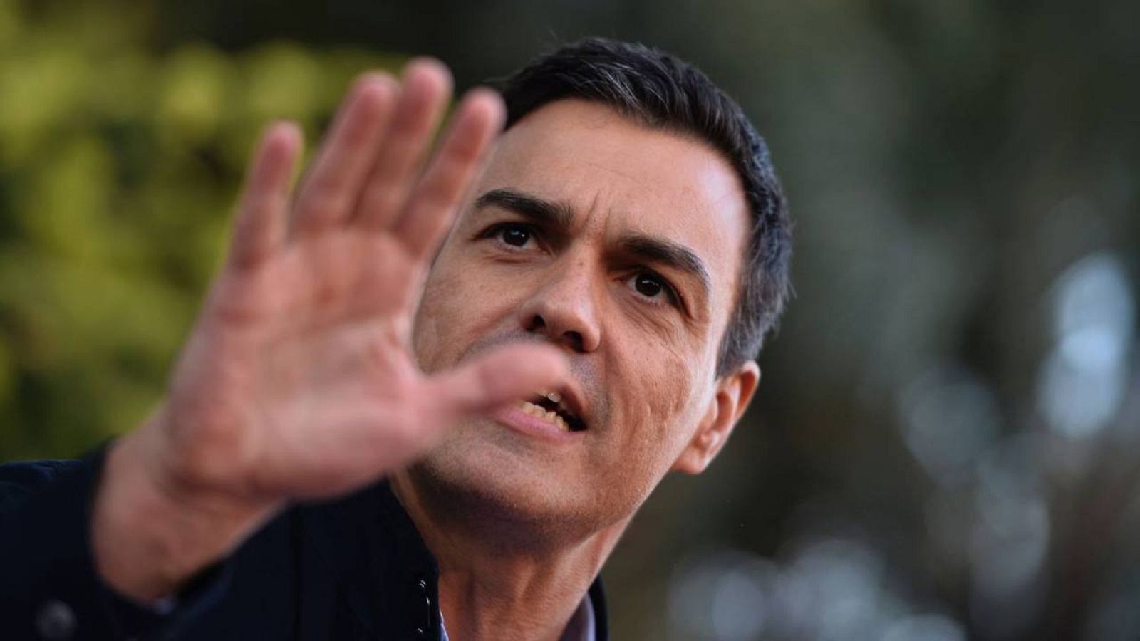 Pedro Sánchez, durante un mitin en Galicia