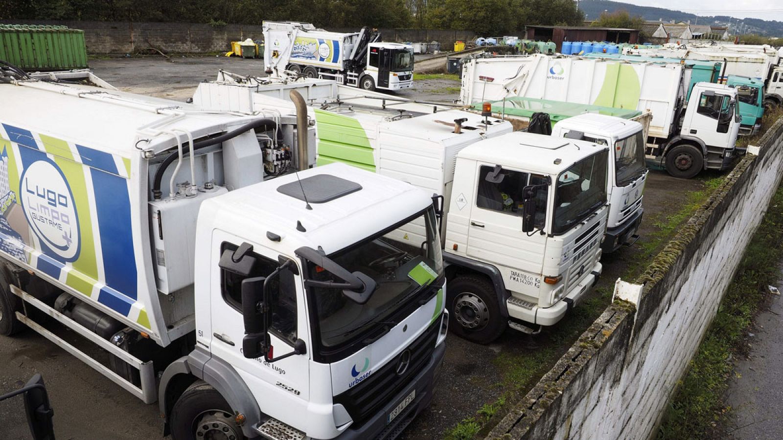 Camiones de Urbaser en una imagen de archivo