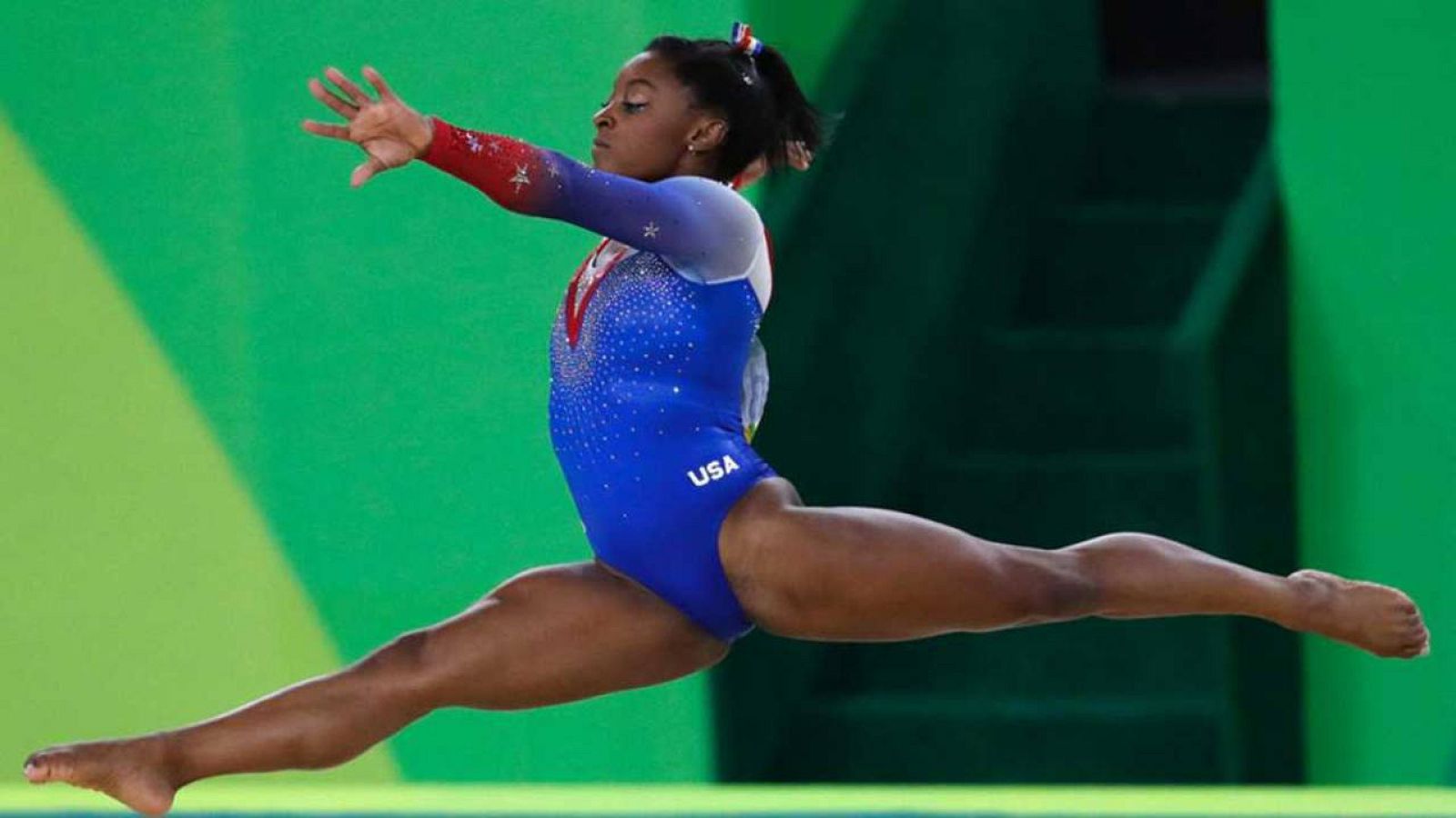 La gimnasta artística estadounidense Simone Biles
