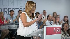 Susana Díaz se compromete a "coser" la unidad de un PSOE sin "bandos"
