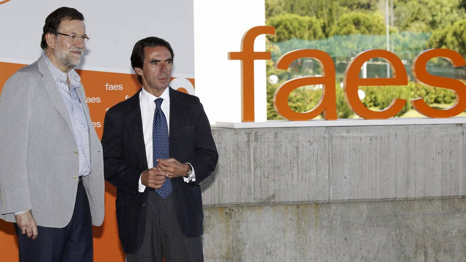 Aznar y Rajoy, en un acto de la Fundación de Análisis y Estudios Sociales (FAES)